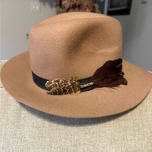 Bebe Tan Fedora Hat